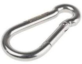 8mm PEAR-SHAPED AISI 316 STAINLESS STEEL CARABINERS BLL 750kg